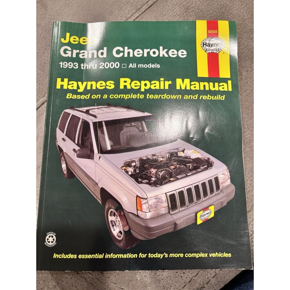 Haynes 50025 Jeep Grand Cherokee 1993-2000 Repair Manual All Models